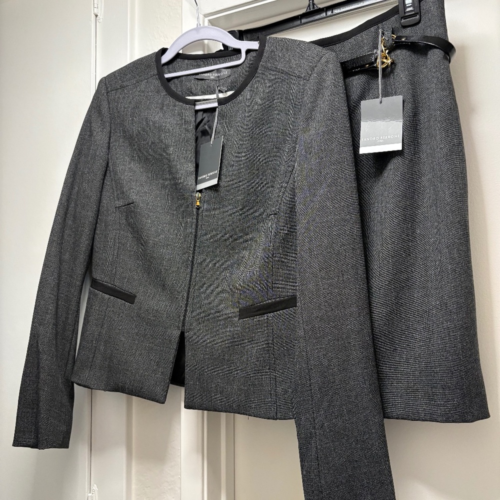 NWT Sandro Ferrone Italy 2 piece skirt suit - size 10